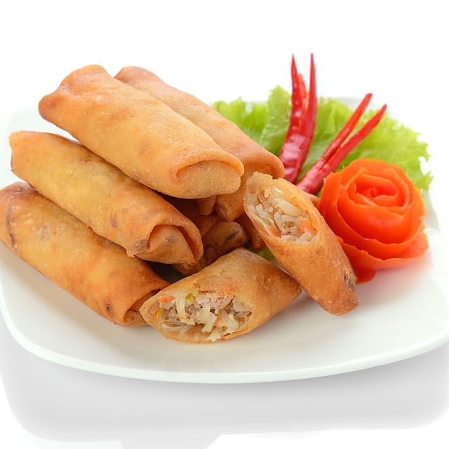 Kid's Vegetable Spring Rolls.